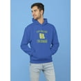 thumbnail image 2 of Smartprints Mens Graphic Hoodie Royal - Can't Adult, Busy Gaming Now Cotton Blend Classic Fit, 2 of 4