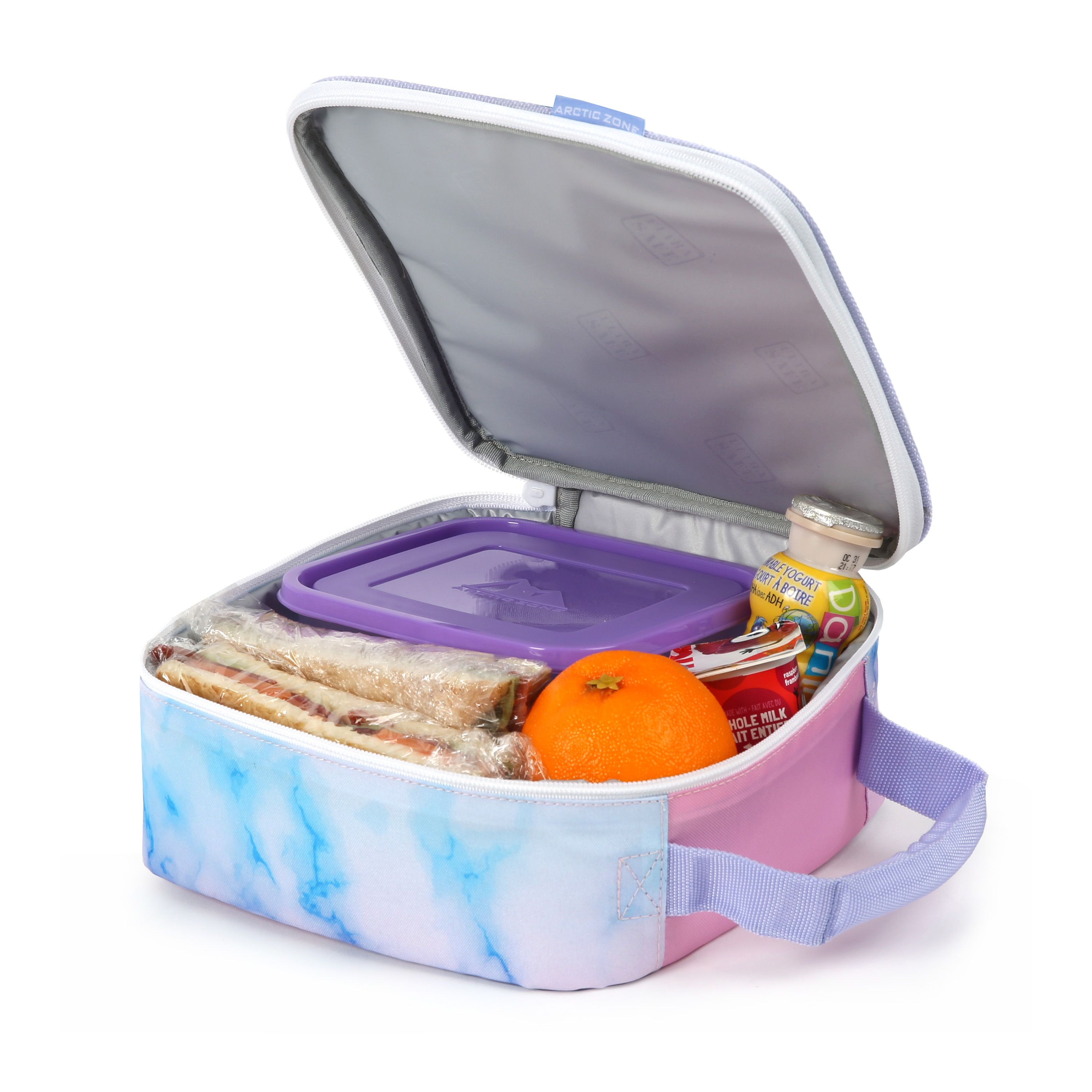 Mermaid Snack Box with Ice Pack, 6 x 6 x 2.5 inches, Mardel