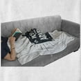 thumbnail image 6 of Adventure Soft Flannel Fleece Blanket, Ready for New Adventures Briefcase Traveling Journey Themed Design Work of Art Print, Cozy Plush for Indoor and Outdoor Use, 50" x 60", Indigo, by Ambesonne, 6 of 6