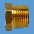 thumbnail image 2 of Reducing Bushing 1/2" Male 3/8" Female Solid Brass | Renovator's Supply, 2 of 4