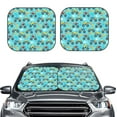 thumbnail image 2 of Disketp 2 Piece Cartoon Monster Truck Pattern Windshield Sunshades,Folding Windshield Sun Shade For Car Suv Trucks Sedan,Blocks Uv Rays Sun Visor Protector-Small, 2 of 7