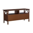 thumbnail image 6 of Linon Titian Wood Media Stand with 2 Drawers and Open Storage in Tobacco Brown, 6 of 11