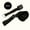 Black, variant on NOBRAND Yoga Stretching Set, 2 Piece, With Door Anchor and Comfort Straps