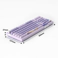 thumbnail image 2 of MageGee SKY98 Wireless Gasket Mechanical Gaming Keyboard, 96% Hot Swappable RGB Custom Creamy Keyboard with 5-Layer Sound Padding, BT/2.4G/USB-C, NKRO for Win/Mac (Laven, 2 of 9