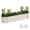 White, variant on Dextrus Outdoor Raised Garden Bed Kit, Large Galvanized Metal Patio Planter Box with Safety Rubber and Gloves,Ideal for Plants Vegetables Flowers - 8 x 2 x 1.4ft ,White