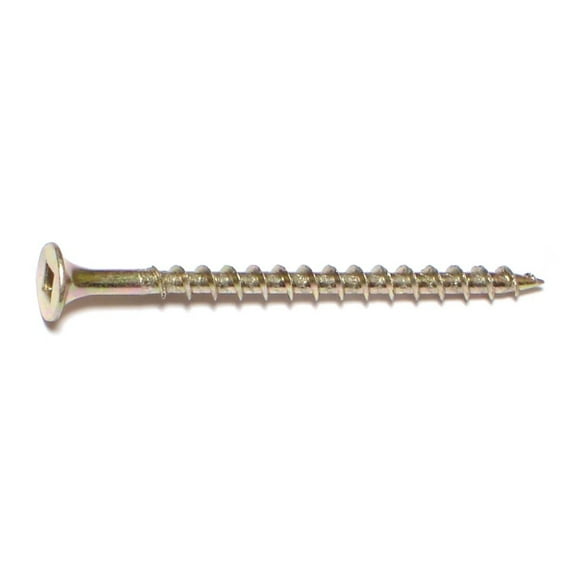 #6 x 2-1/4" Zinc Plated Steel Coarse Thread Bugle Head Square Drive All Purpose Screws MMSBS-052