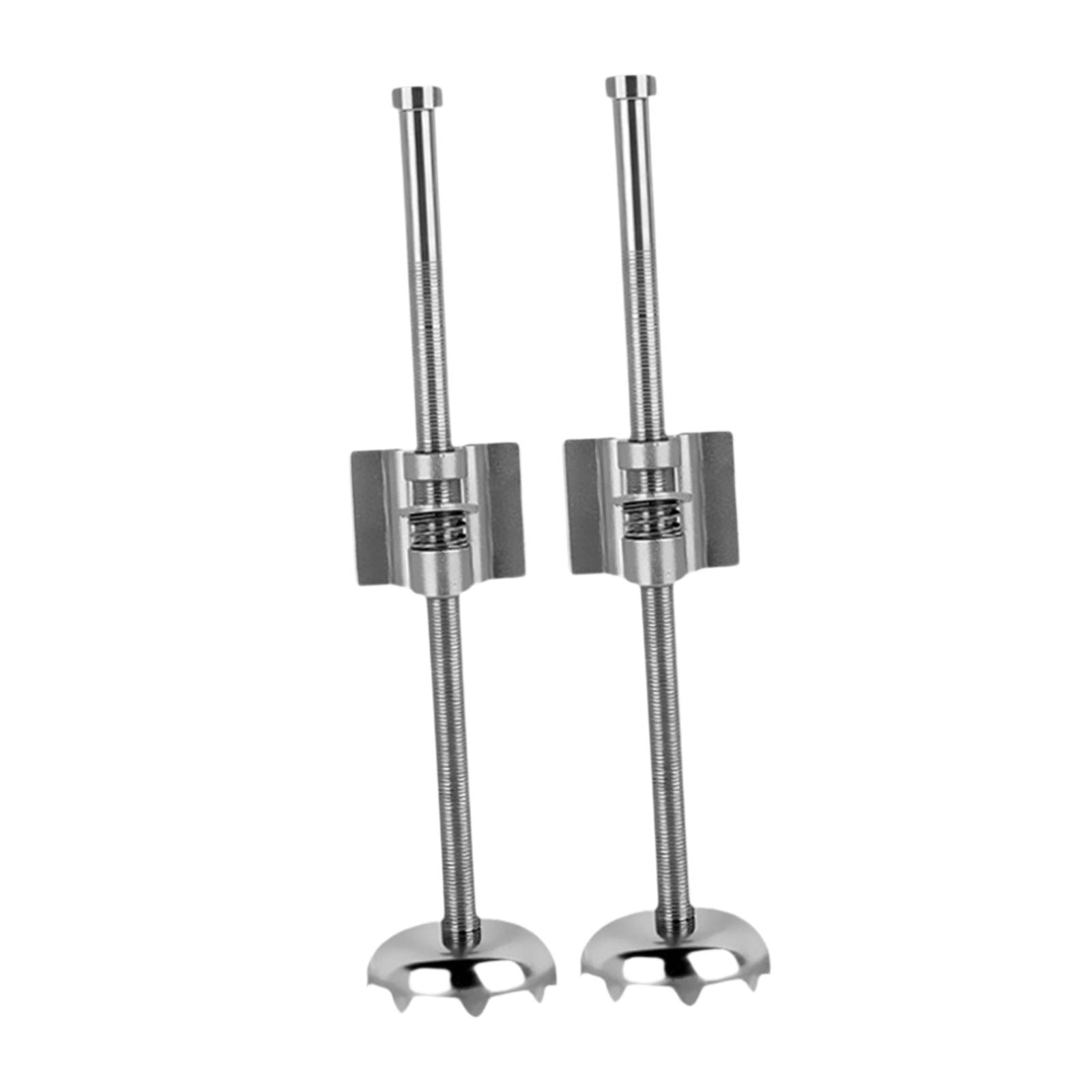 Wswqop 2 Pieces Fish Tackle Tank Bracket Fishing Box Extendable Feet Sturdy Fishing Box Gray
