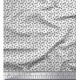 thumbnail image 1 of Soimoi Black polyester Crepe Fabric To The End Text Print Fabric by the Yard 42 Inch Wide, 1 of 1
