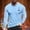 Sky Blue, variant on Men's Casual T Shirts Novelty Funny Printed Long Sleeved Round Neck Tops Breathable Comgy Relaxed Fit Pullover Tees