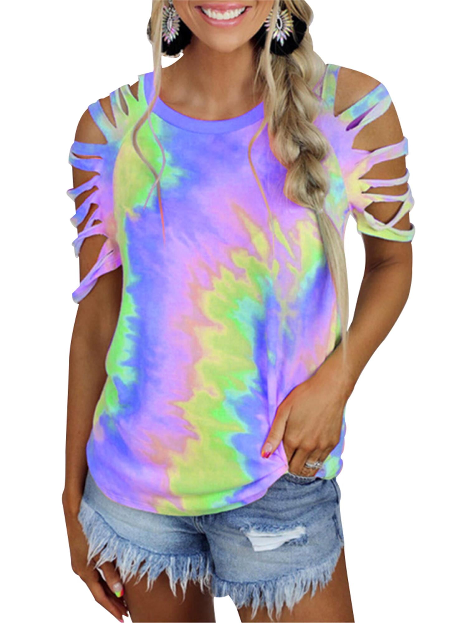 tie dye shirt cut up