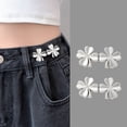thumbnail image 1 of DIY Knitting Craft Waist Adjuster Kit for Jeans Using Adjustable Button Needle Set with Detachable Clip to Shrink Waist Circumference No Stitching Required, 1 of 4