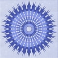 thumbnail image 1 of Ahgly Company Machine Washable Indoor Square Transitional Heavenly Blue Area Rugs, 8' Square, 1 of 7
