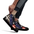 thumbnail image 4 of Christian Cross High Top Canvas Shoes Sneakers Black Size 11, 4 of 7