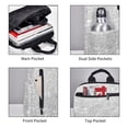thumbnail image 3 of Balery Silver Glitter Mochila ligera para hombre y mujer: duradera e impermeable, ideal para la escuela, el trabajo, viajes y uso diario., 3 of 7
