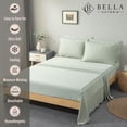 thumbnail image 2 of Sheet Set BC BELLA COTERIE Luxury Bamboo Viscose Queen Size, 2 of 7