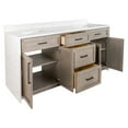 thumbnail image 2 of KBC Palisade 72" Double Bath Vanity w/ Engineered Marble Waterfall in Gray Oak, 2 of 5