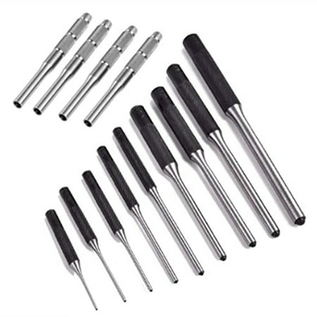 

13 Pieces Roll Pin Punch Hollow End Punch Tool Mechanics Removing Repair Tool with Carry Case Steel Pin Punches