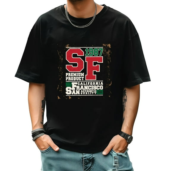 Men's Short Sleeve Graphic T shirt Collection Summer New Trend Sports Shirt Select