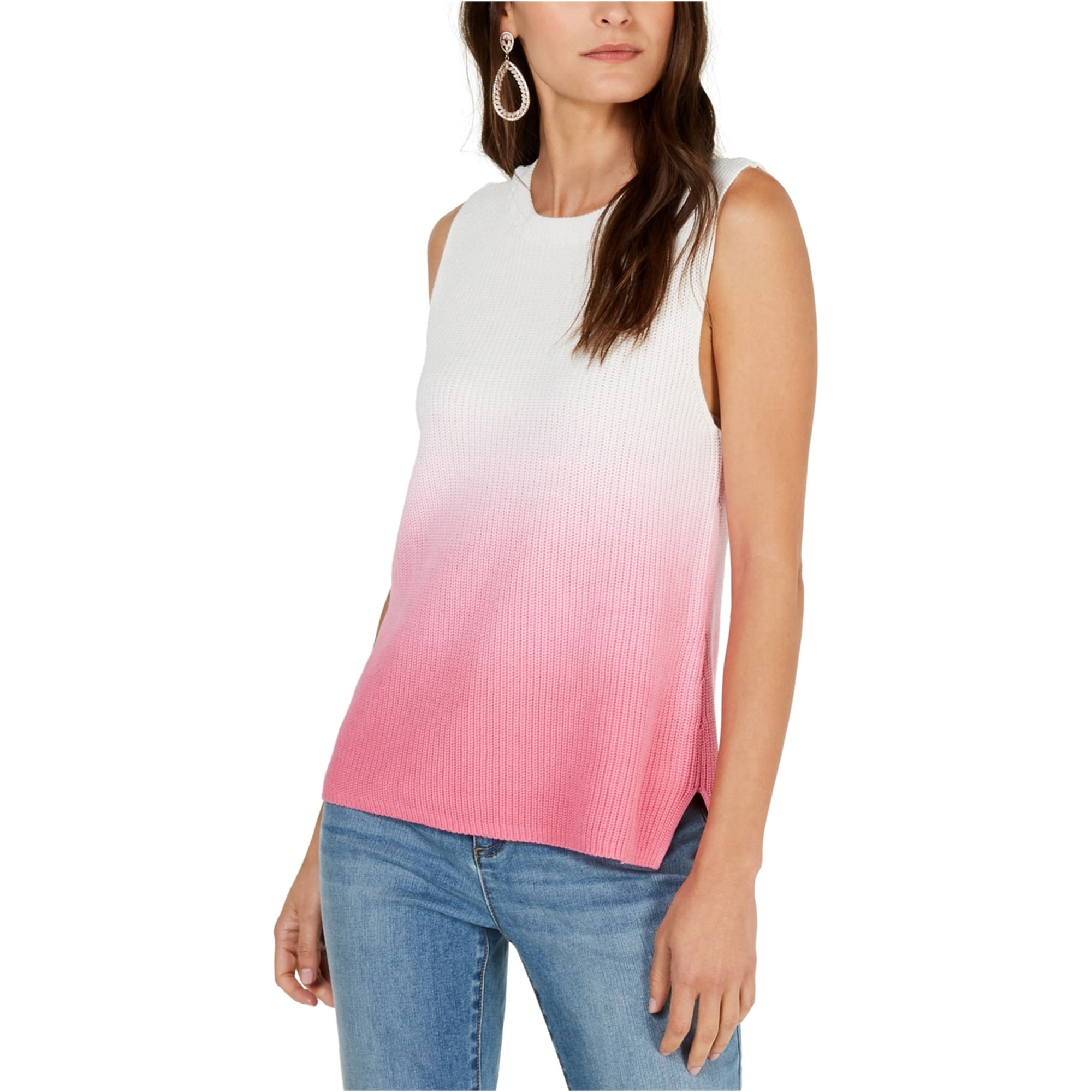 I-N-C Womens Dip Dye Pullover Sweater 