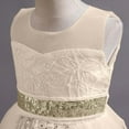 thumbnail image 4 of ATOGUTA Toddler Dresses Sleeveless Sequins Waisted Mesh Wedding Princess Dresses Beige, Sizes 3T-9, 4 of 6