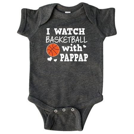 

Inktastic I Watch Basketball with Pappap Gift Baby Boy Bodysuit