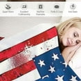 thumbnail image 3 of Fenyluxe American Flags Soft Throw Blanket Flannel Bed Throw Cozy Lightweight Plush Gifts for All Seasons - Independence Day Throw Blanket 50x60in, 3 of 6