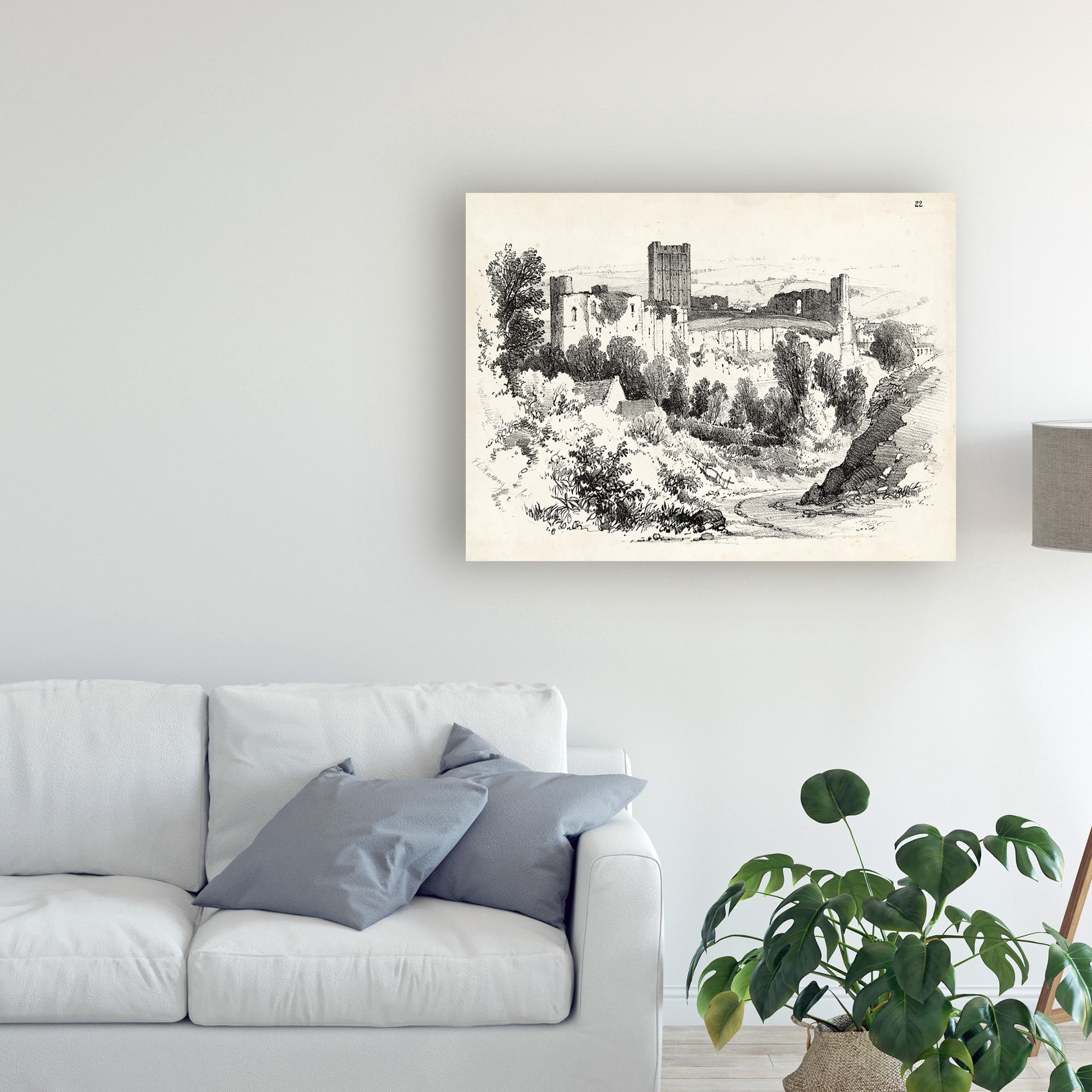 Trademark Fine Art 'Idyllic Landscape III' Canvas Art by J.D. Harding