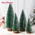 thumbnail image 2 of Adornos navideños en miniatura artificiales para árboles de Navidad, cedro, nieve, pino, decoración de mesa para el hogar y la oficina, regalos de paisaje navideño 2024, 2 of 5