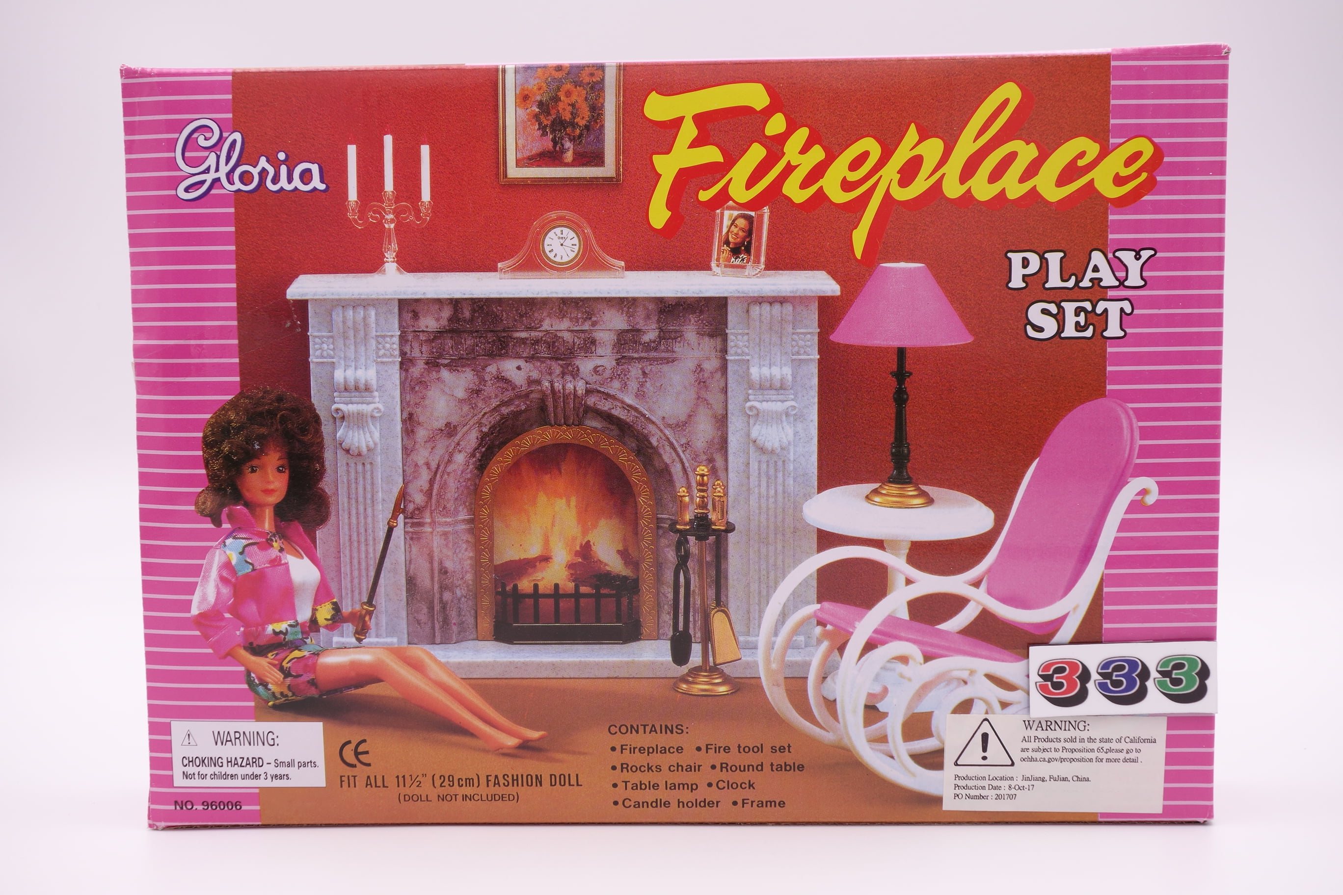 Gloria Barbie Size Dollhouse Furniture Baby Home Nursery Play Set 