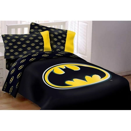 DC Comics 5-PC Batman Emblem Bedding Reversible Comforter ...
