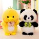 thumbnail image 4 of Lindos animales de peluche pequeños, pingüino de peluche, pato kawaii, muñeco esponjoso, divertido panda, mini elefante de peluche, regalo para bebés, niñas, 25 cm, pollo, 25 cm, pollo, 4 of 5