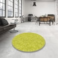 thumbnail image 4 of Ahgly Company Machine Washable Indoor Rectangle Transitional Yellow Area Rugs, 5' x 7', 4 of 7