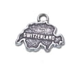 thumbnail image 1 of Sterling Silver 24" .8mm Box Chain Map Country Of Switzerland Pendant Necklace, 1 of 2