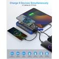 thumbnail image 2 of Power Bank Cargador Solar SOXONO 40000mAh con PD 20W Azul, 2 of 9