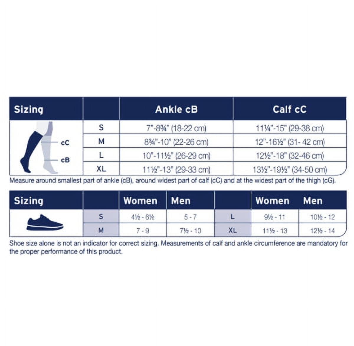 JOBST Activa Athletic 8-15 Knee High, Close Toe, Large, White