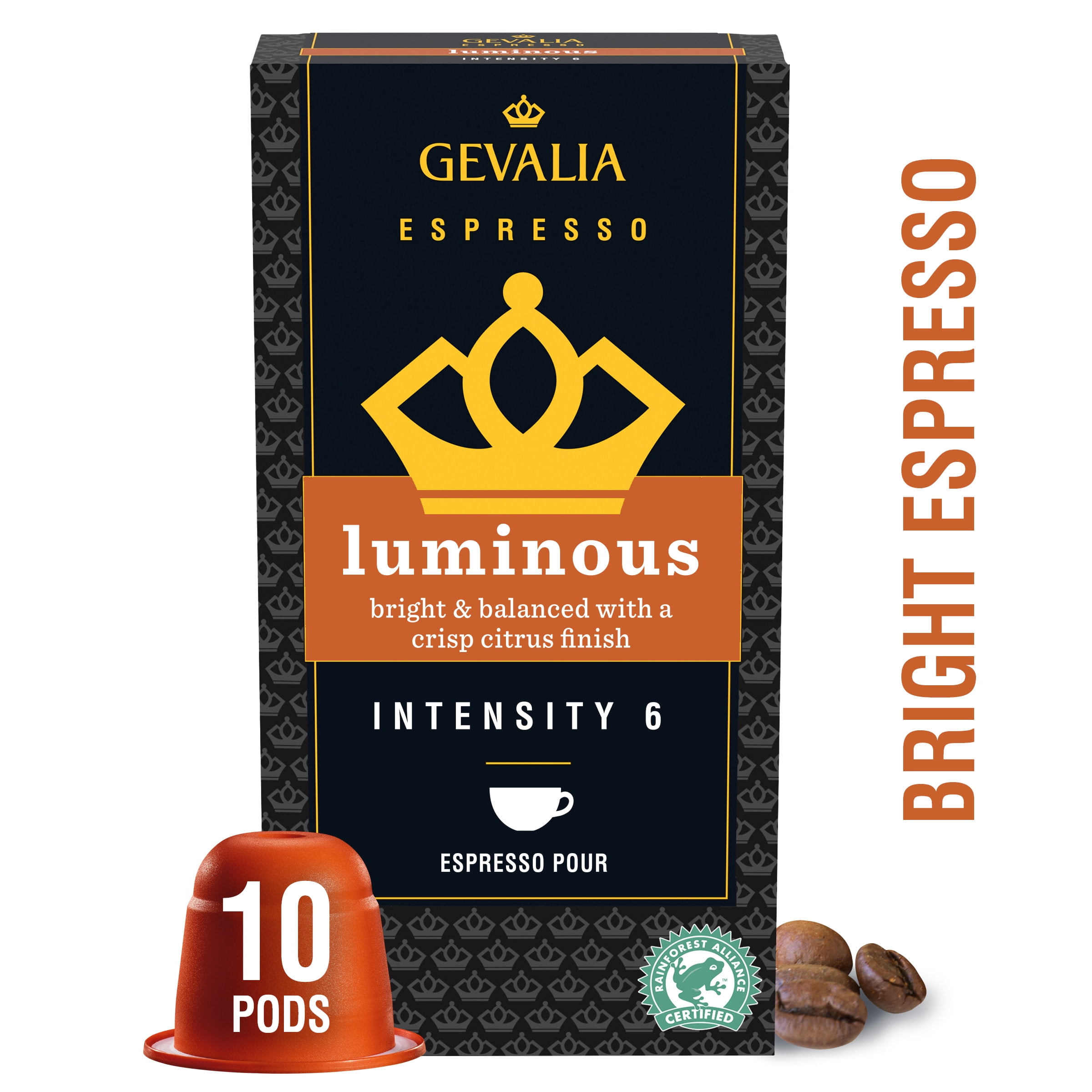 balans Ooit koppel Gevalia Expresso Luminous Premium Coffee Pods for Nespresso® OriginalLine®  Brewer, 10 ct Compatible Capsules - Walmart.com