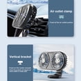 thumbnail image 4 of Hugtrwg Ventilador Ventilación Automático 5 V Ventilador Eléctrico Automático USB Giratorio 360 ​​​​grados (negro), 4 of 9