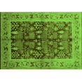 thumbnail image 1 of Ahgly Company Indoor Rectangle Oriental Green Industrial Area Rugs, 7' x 9', 1 of 4