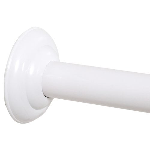 Zenith S 72 Adjustable Straight Fixed Shower Curtain Rod Com Zenith S 72 Adjustable, Brushed Nickel Shower Curtain Rod Straight Fixed