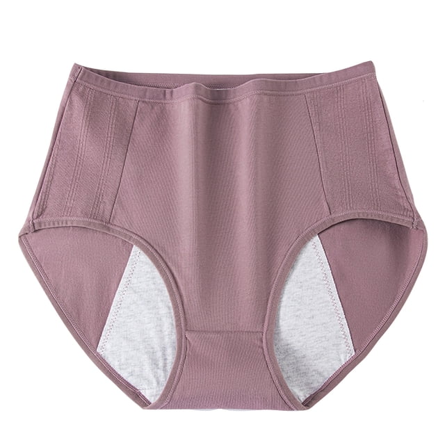 MeetoTime Women's Cotton Underwear Plus Size Full Coverage Panties High Waisted Comfortable Briefs