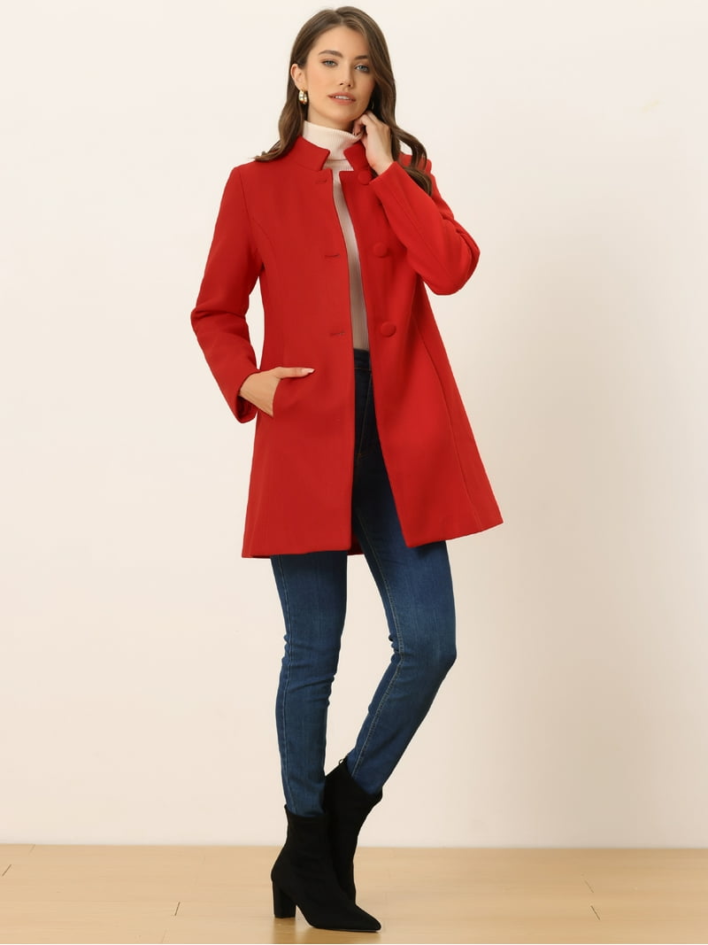 Free Shipping! Unique Bargains Women's Winter Overcoat Stand