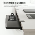thumbnail image 6 of Fenge Keyboard Tray Under Desk, Pull Out Keyboard & Mouse Tray with C Clamp Mount, 6 of 8