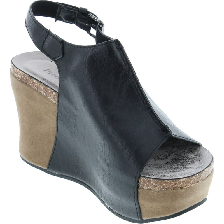 Pierre Dumas Hester 14 Women Low Wedge With an Adjustable Side Buckle Sandals