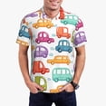 thumbnail image 1 of Balery Doodle Cars Camisa Polo de Hombre con Estampado, de Manga Corta y Tejido Medio, Camisa Tipo Golf Polo-X-Large, 1 of 6