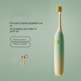 thumbnail image 3 of Cepillo de dientes eléctrico para niños, 2 cabezales de cepillo suaves, cepillo de dientes sónico para niños, tecnología de ondas acústicas, cepillo de dientes para blanquear los dientes, 3 of 5