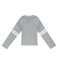 thumbnail image 3 of Clearance! Yajing Pullover Sweaters for Women Womens Pullover Sweaters Heart Print Sweater for Long Sleeve Crewneck Valentine's Day Knitted Pullover Love Tops S Gray, 3 of 5
