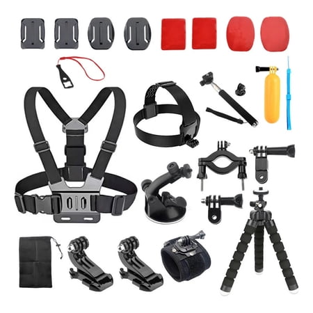 HONGDAK 23in1 Accessories for Gopro Hero  Waterproof Protective Cover Housing Bike Mount Selfie Stick Action Camera Accessories Kit for Gopro Hero 13/12/11/10/9