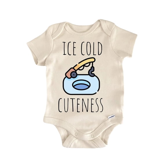 Ice Fishing Newborn Baby Bodysuit