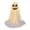 #2-White【1x 1 Ghost Ornament】, variant on Round Eye Fangs Fabric Ghost Ornament, White Cloth Standing Prop with Hidden Support, Halloween Porch Tabletop Decor for Family Party, Gentle Warm, Lazyguy
