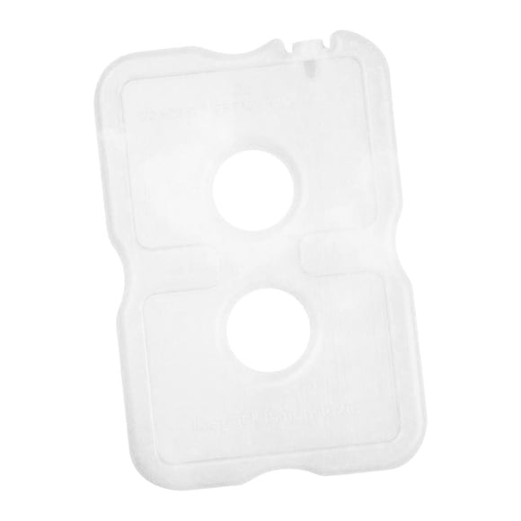 Paquete de hielo para refrigeradores Bloque de hielo de enfriamiento portátil para caminar para acampar de pesca 2 agujeros 12x18x12cm